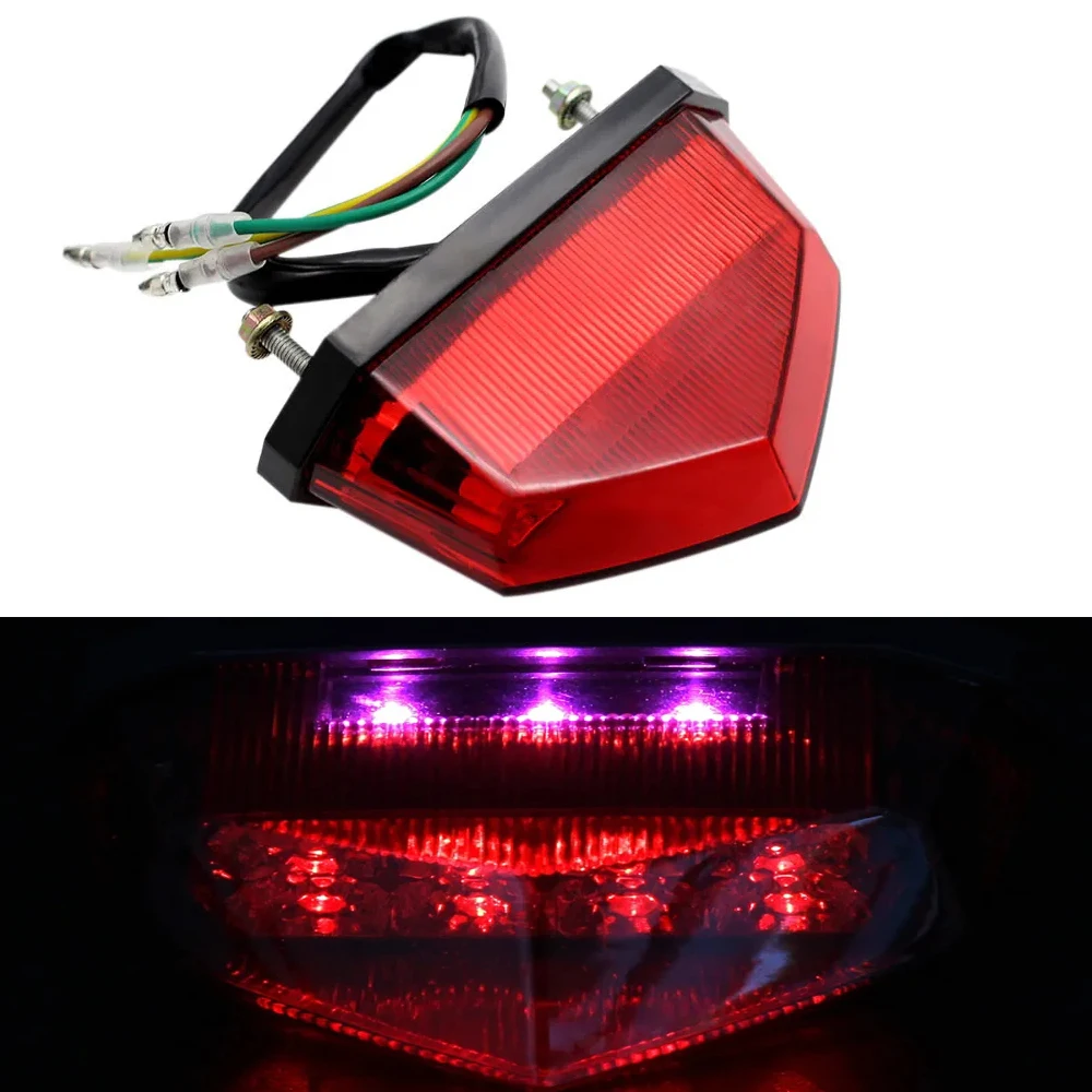 ROAOPP 3-Color Motorcycle Brand New Tail Light LED Tail Turn Signal Suitable For Honda Yamaha