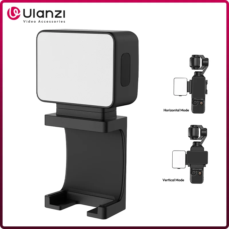 Ulanzi LM001 Pocket 3 Magnetic Mini Light 5800K 500mAh LED Video Light for DJI OSMO Pocket 3 Vlog Video Photography