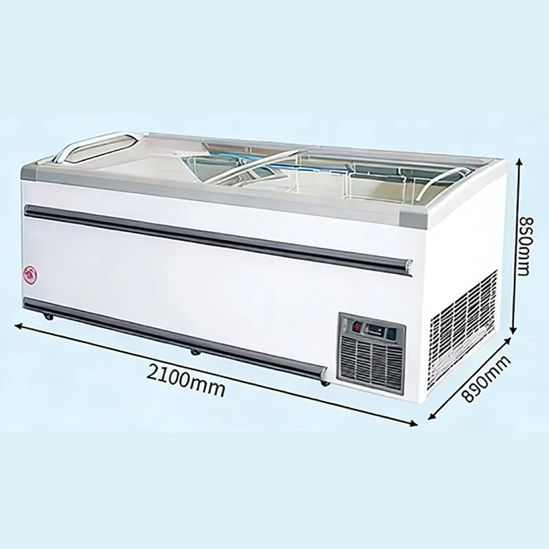 Airo Quality Inspected Commercial Modular Island Freezer for Supermarkets, Energy-Saving Refrigeration Equipment, Fast Delivery