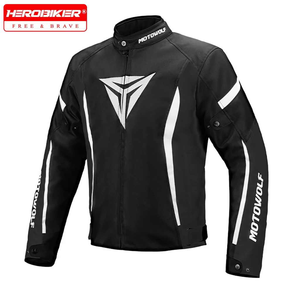 Winter Windproof Motorcycle Jacket Warm Motorcycle Riding Jacket Built In Detachable CE Protective Equipment Anti Fall