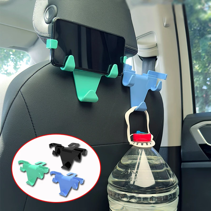 

Universal Car Seat Back Hook Headrest Hanger Car Bag Pouch Clothes Hanging Hooks Duarable Fastener Clip Interior Accessories