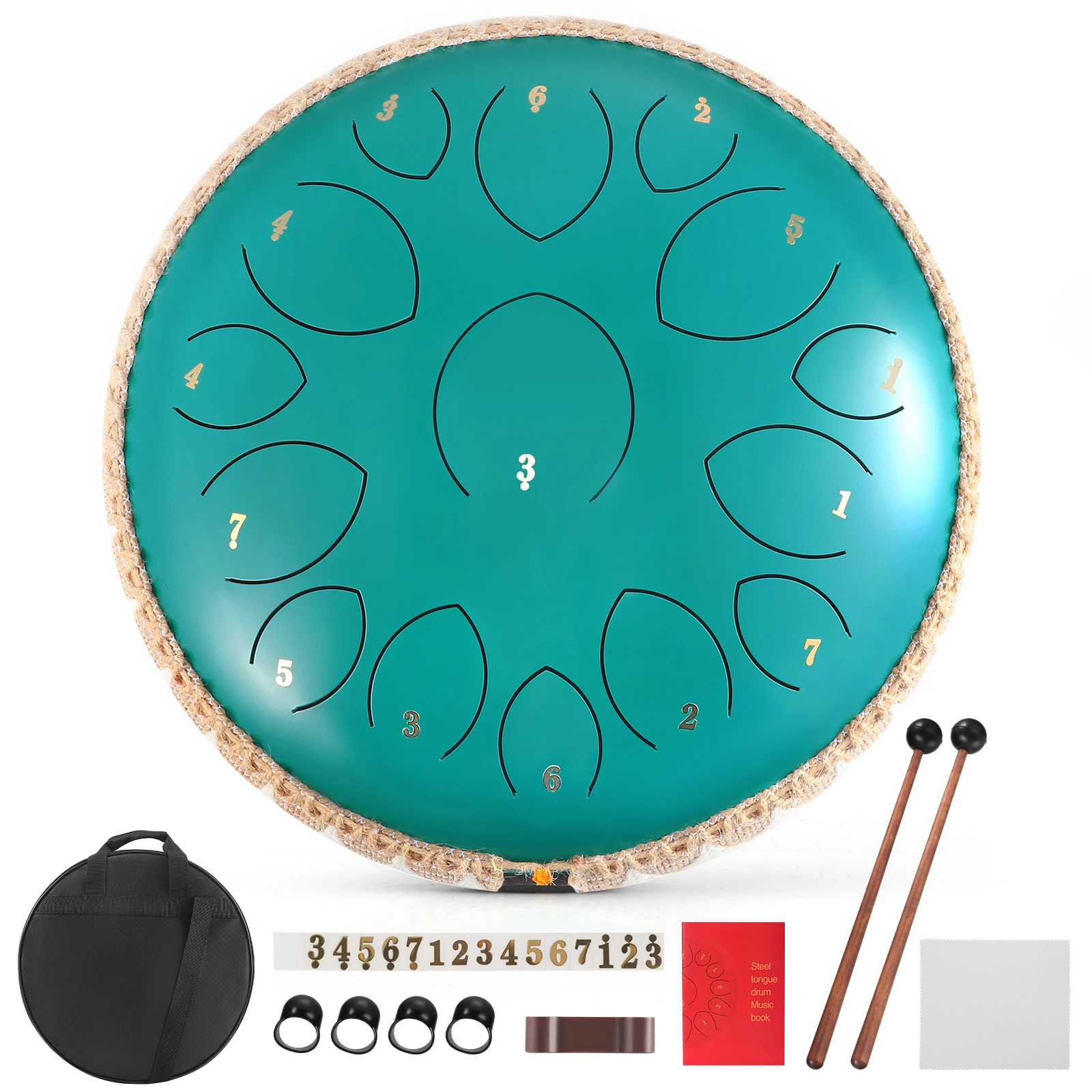 Stalen Tong Drum Glucofoon 14 Inch 15 Noten C Tone Muziek Drum Ethereal Drum Percussie Muziekinstrumenten Stalen Drum