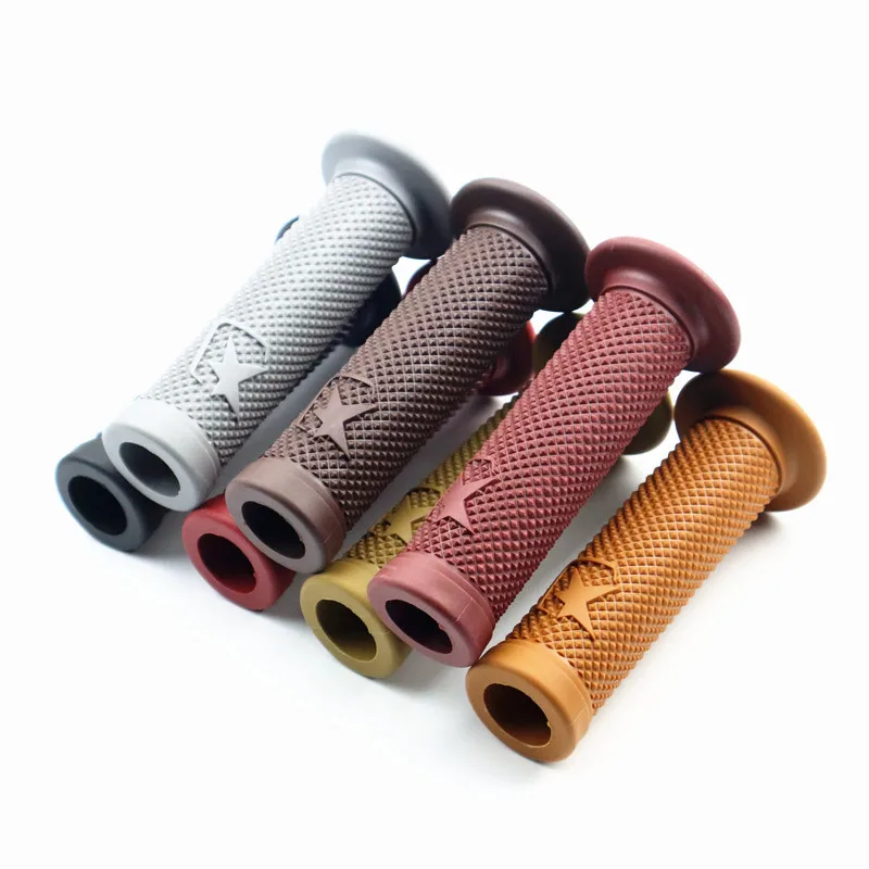 Motorcycle Grip Handle Vintage Silicone Rubber for 7/8/9 Inch Motorcycle Handle Cover Motorcycle Moped Modification Parts