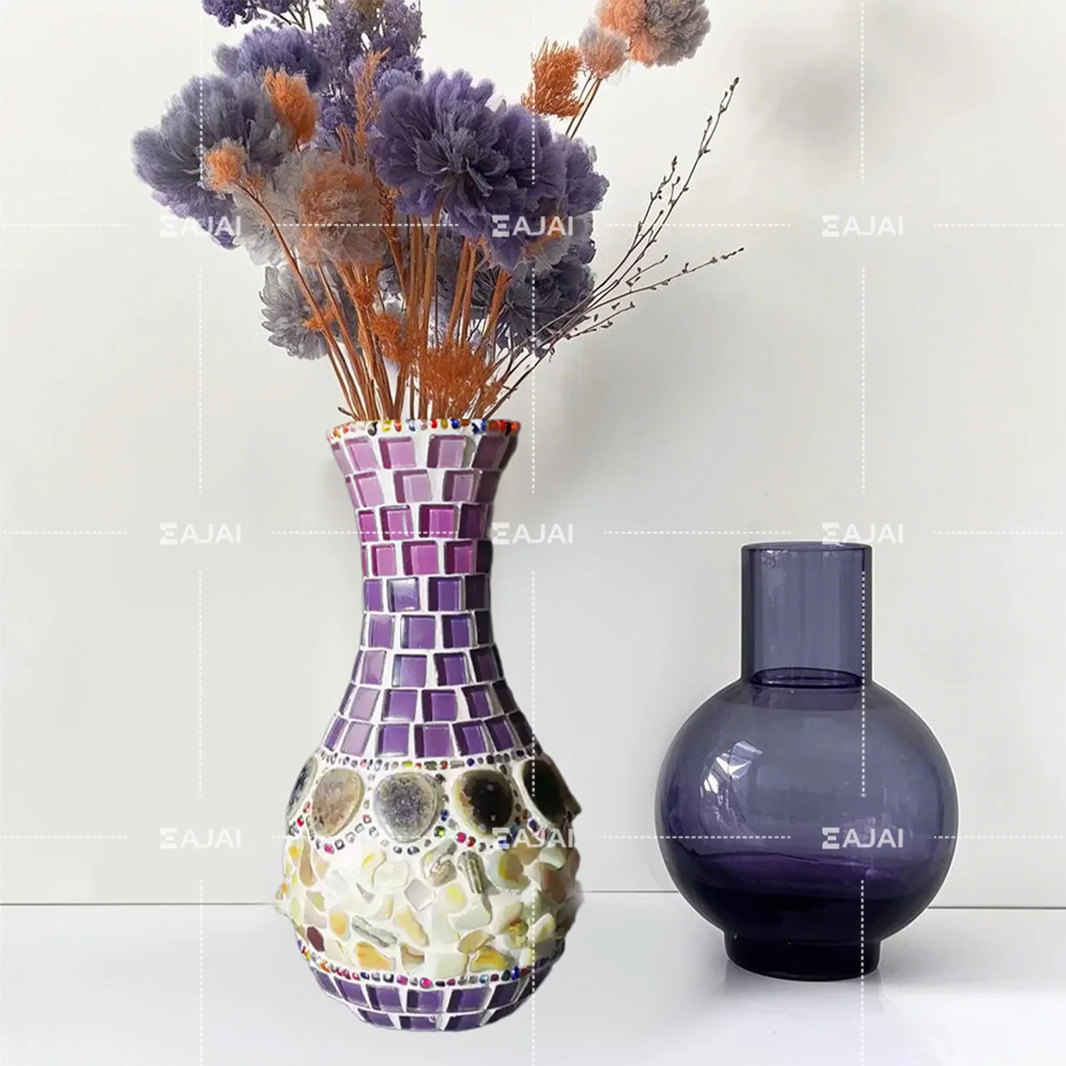 

Diy Mosaic Craft Kit and Glue Vase Ceramic Tiles for Mozaic Craft Supplies Mozaiek Benodigdheden Crystal Tile Mosaic Game Kids