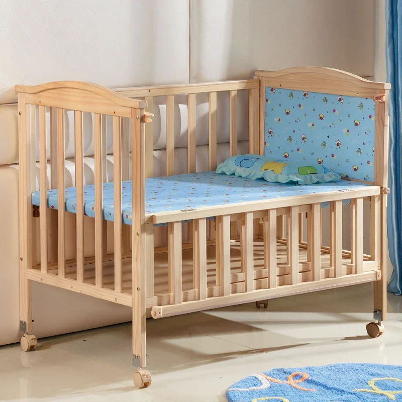 Co-sleeper Folding Wooden Baby bed Swing Cot Bed Crib