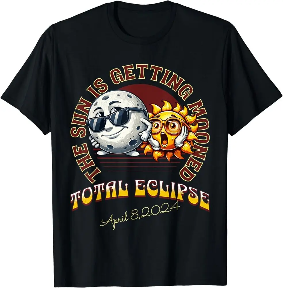 Total Solar Eclipse Chase 2024 Sun is Getting Mooned Unisex T-ShirtAnime Pattern Y2K Summer Brand