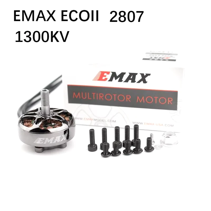 EMAX ECOII 2807 1300 1700 1500KV Aircraft Model Remote Control FPV Traversing Machine Motor For FPV Racing RC Drone Parts DIY