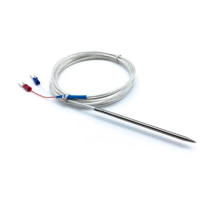 1PC NTC10K/PT100/PT1000 Needle Tip Thermal Resistance Inserted Into 4x100mm for Meat Grade Stainless Steel SUS304 Probe Class A