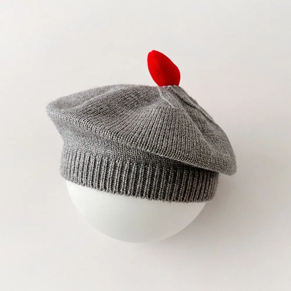 Knit Bonnet Baby Beret Hat Cute Soft Kids Knitted Hats Warmer Infant Hat Artist Painter Cap Baby Children Kids