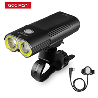 Gaciron Bike Headlight V9DP-1800 Type-C Rechargeable Waterproof Bike Light For Night Riding Wire Remote Control Bike Front Light