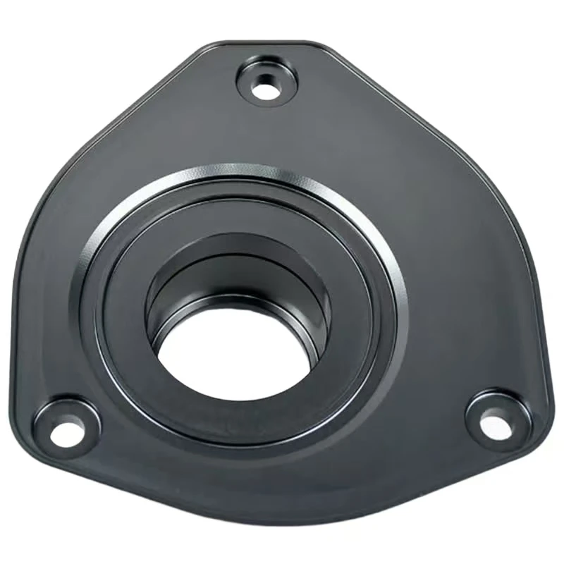 Custom ferrous metal triangular flange fixing disc CNC machining service