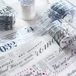 Yoofun 5x200cm Masking Tape Decorative Adhesive Tape Rain Diary Junk Journal Scrapbooking Stikcers DIY Diary Planner Tape