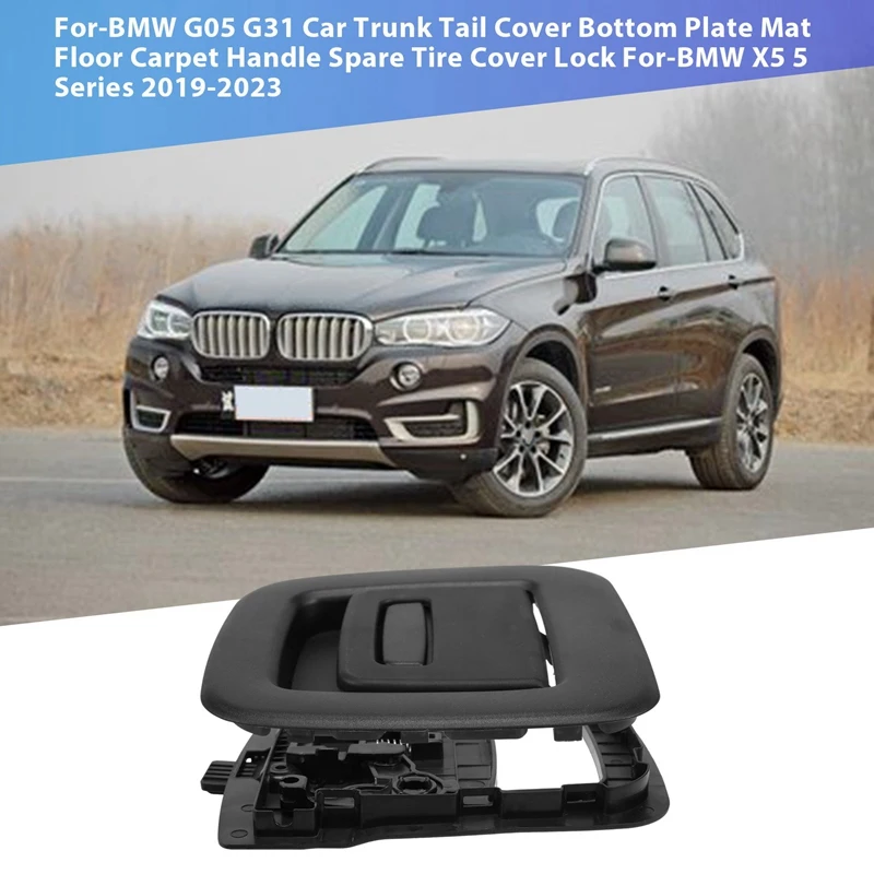 51477951959 Trunk Tail Cover Bottom Plate Mat Floor Carpet Handle For-BMW X5 5 Series 2019-2023