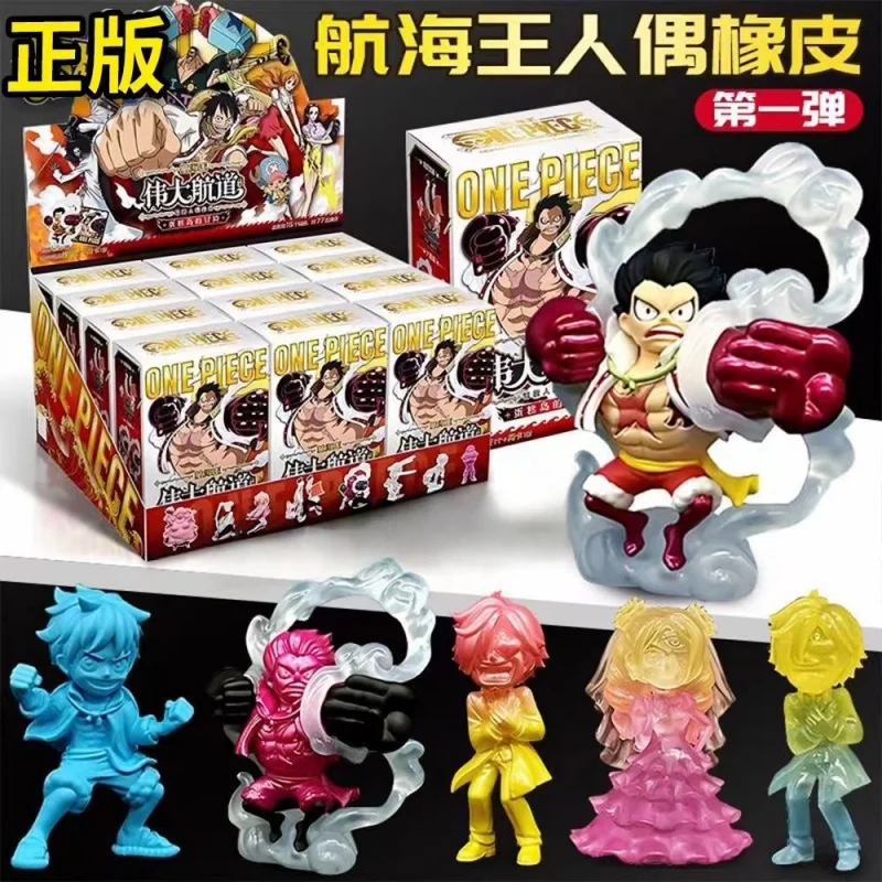 

Kayou Genuine One Piece Series Mini Rubber Doll Model Rare Card Figure Anime Hobby Gifts Toy Blind Box Big Hidden Luffy Xp Cards
