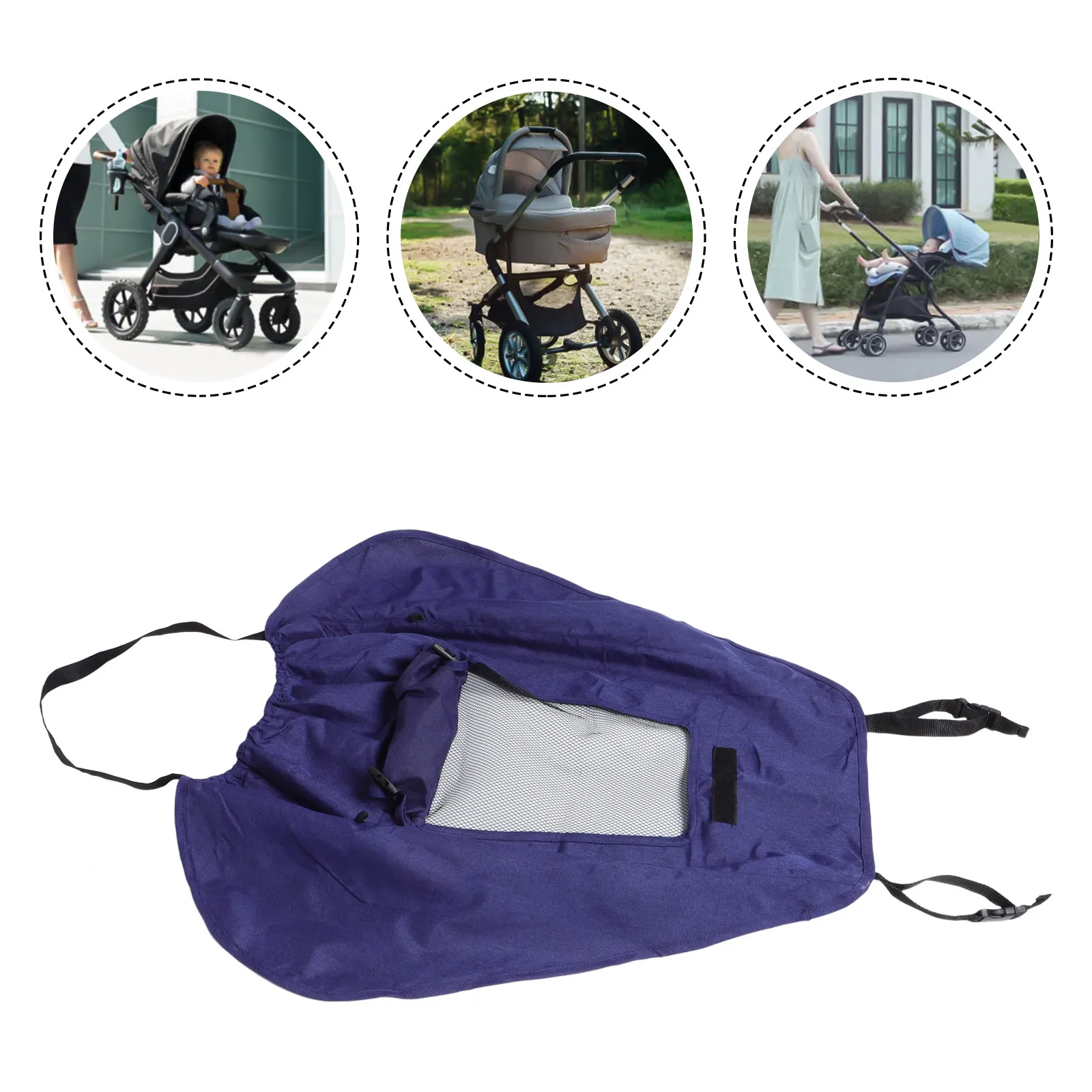 

Universal Baby Stroller Sun Shade Cover Uv Protection Breathable Canopy For All Weather Use Stroller Parasol