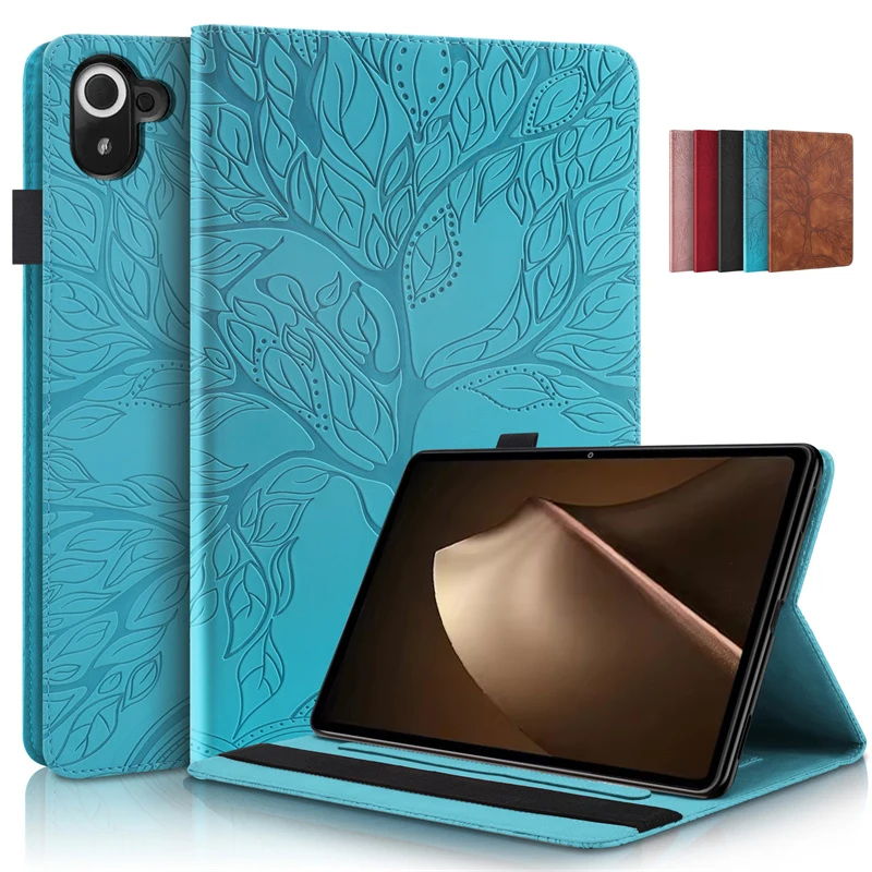Tablet Coque For Xiaomi Pad Mini 8.8 Case Emboss Tree Flip Wallet Stand Cover For Funda Xiaomi Pad Mini Case Cover