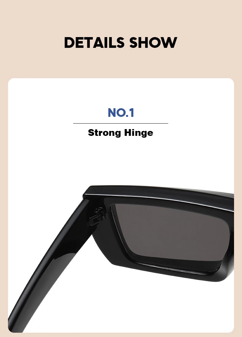 OEC CPO Vintage Rechteck Sonnenbrille Frauen Punk Kleine Rahmen Sonnenbrille MenTrends Quadratische Gläser UV400 Shades Mode Brillen – Detail 14