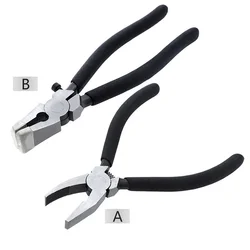 6 Inch/ 8 Inch Flat Nose Pliers With Adjustable Screw / Spring, Glass And Ceramic Trimming Pliers High Carbon Steel Clamp