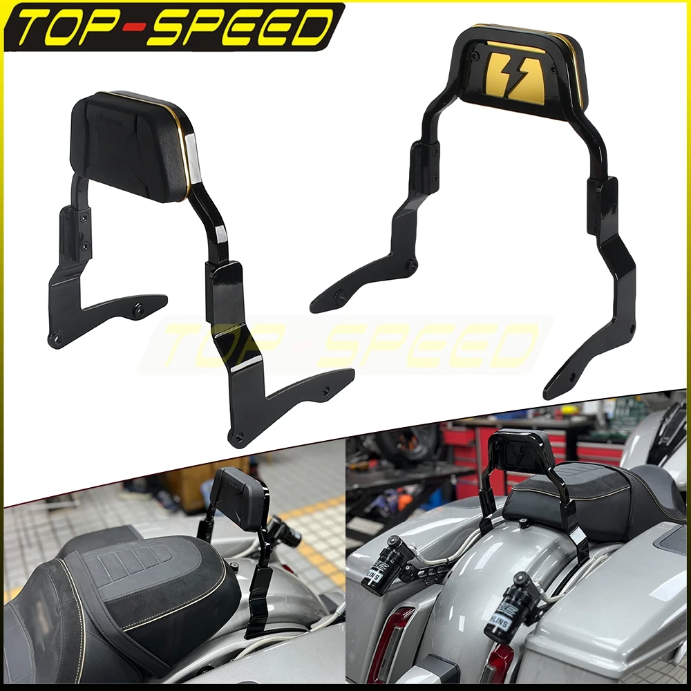 

Motorcycle Sissy Bar Backrest Kit Back Rest Pad For Harley Touring Road King Road Electra Glide FLHR FLTRX FLHT Street Glide ST