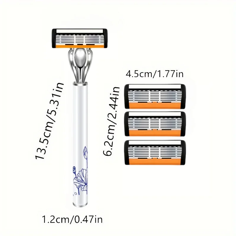 Waterproof Manual Razor With Six Blade Stainless Steel System_voghion.com