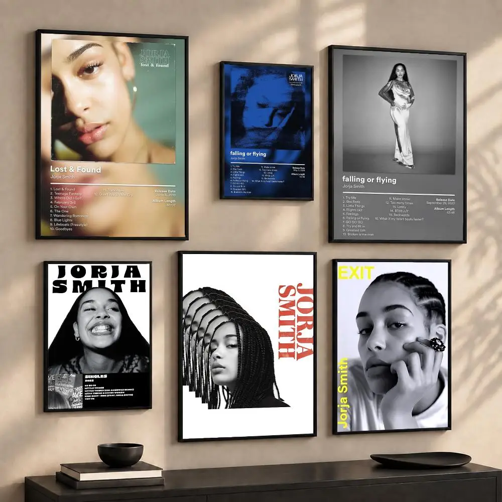 British R&B Singer J-Jorja Smith Painting Calligraphy Canvas Poster Wall Art Prints for Living Room Bedroom Home Decor Gift