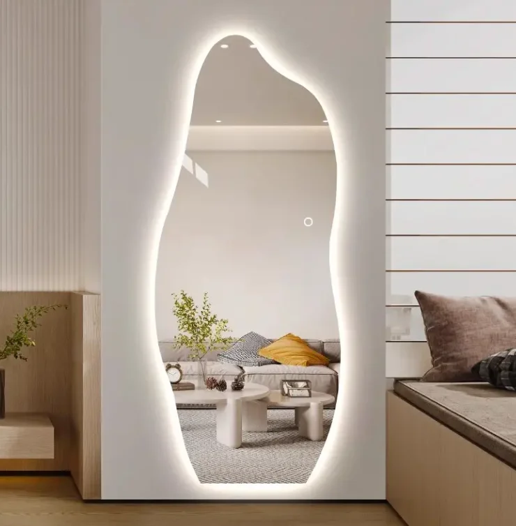 

Производители домашнего декора Зеркало для спальни Водонепроницаемое туалетное зеркало со светодиодной подсветкой Большие светодиодные зеркала