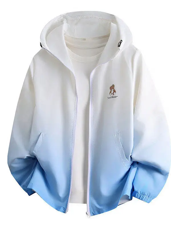 

Мужская летняя куртка из ледяного шелка, тонкая, для активного отдыха, с защитой от УФ-излучения, дышащая, легкая, из полиэстера, с длинными рукавами, на молнии