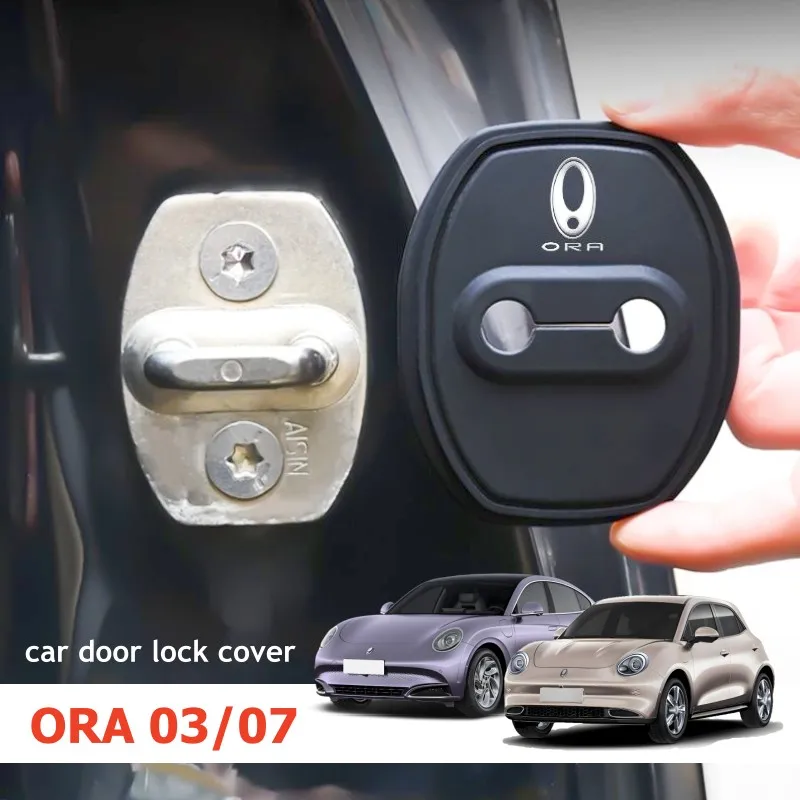 For GWM ORA 03 05 07 Funky Cat 2024-2026 Car Door Lock Silicone Protective Cover Auto Accessories