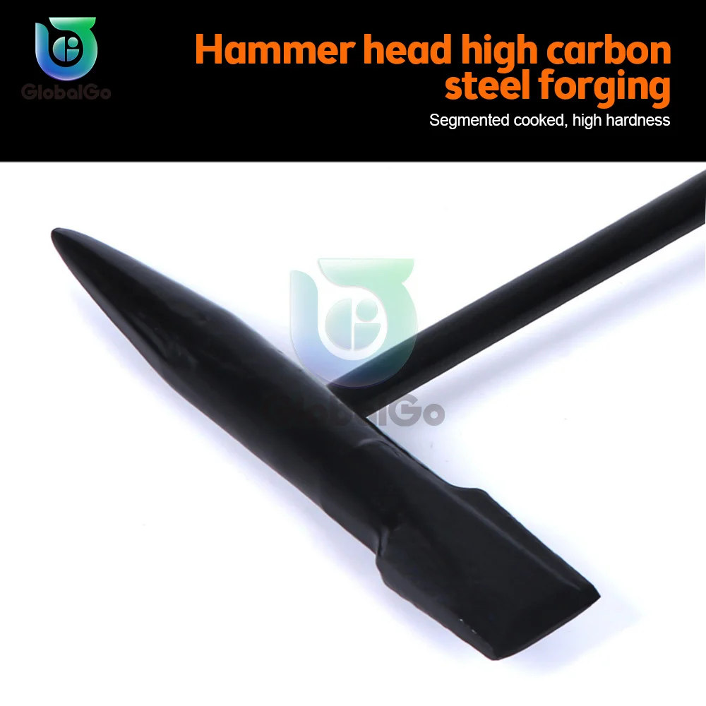 High Carbon Steel Solid Hammer Handle Derusting Welding Slag Hammer Spring Handle Welder Hammer for Remove Welding Slag