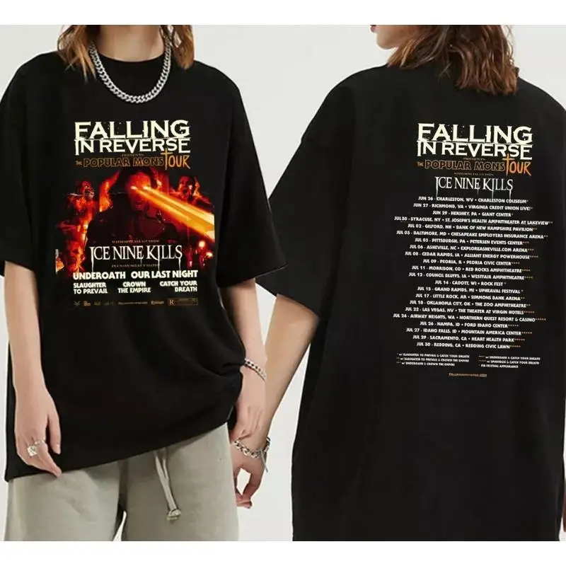 Vintage Falling In Reverse The Popular Mons Tour 2023 T Shirt For Fan