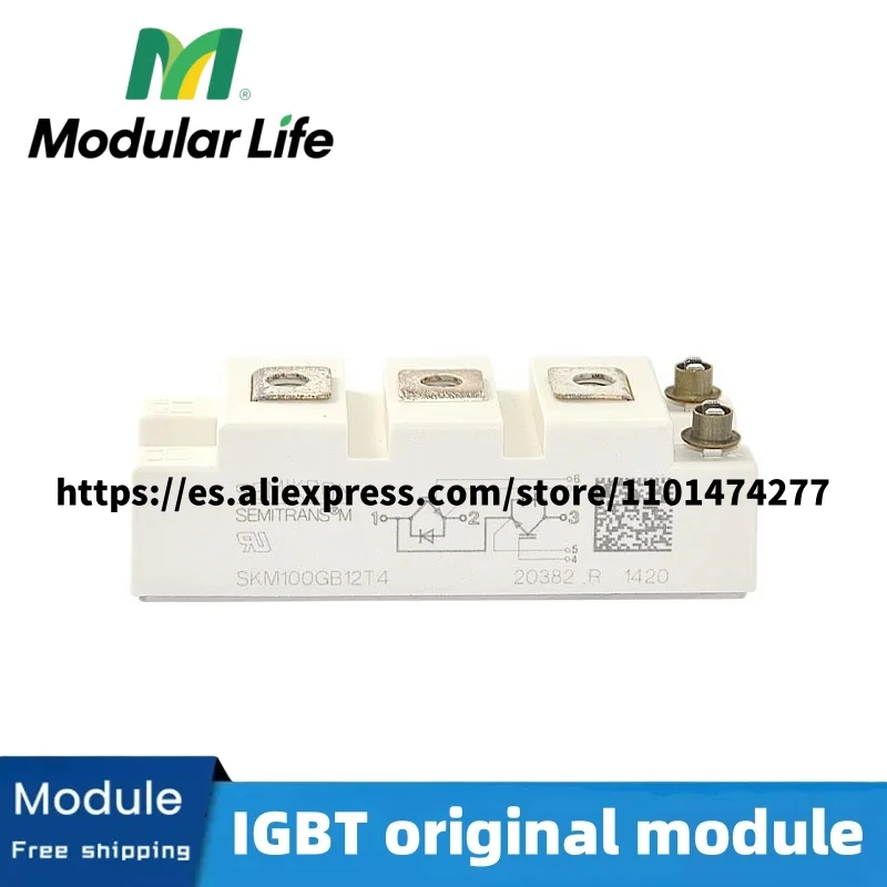 

Original module IGBT Module SKM100GB12T4 FF100R12RT4 SKM100GB123D SKM100GB128D BSM100GB120DN2K BSM100GB120DLCK SKM100GB125D
