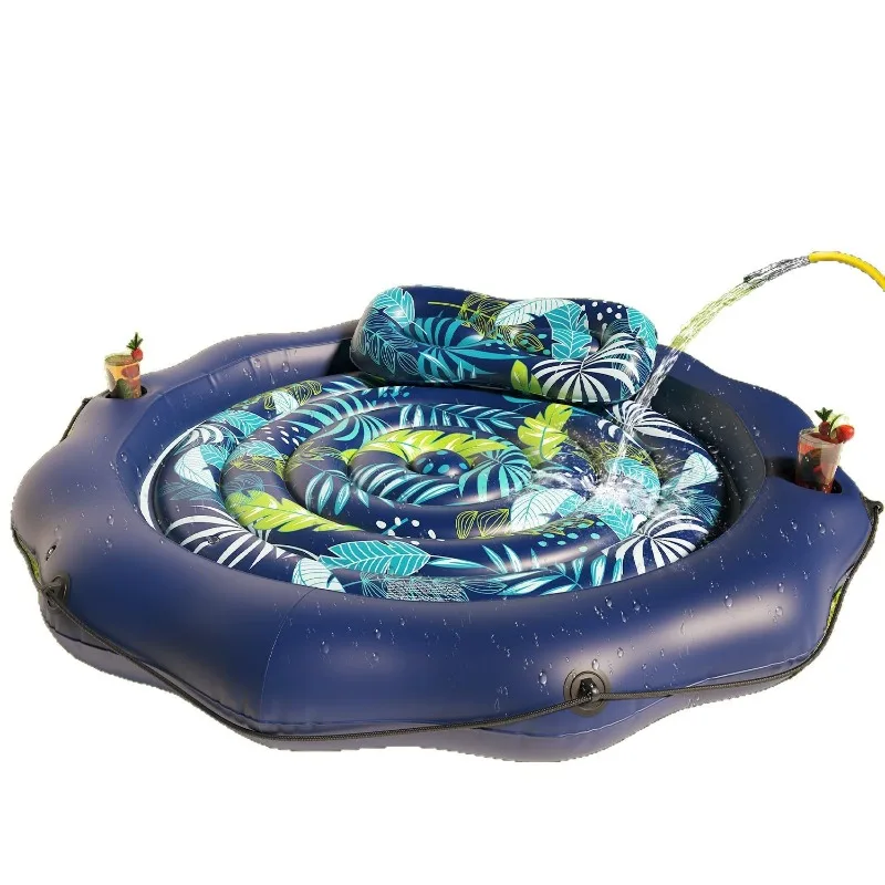 

Courtyard Adult Tanning Pool Outdoor Bath Beauty Pool Water Double Floating Bed Backrest Floating Raft