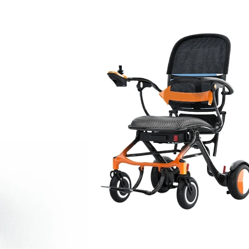 

Full carbon fiber electric wheelchair folding lightweight intelligent fully automatic for the elderly