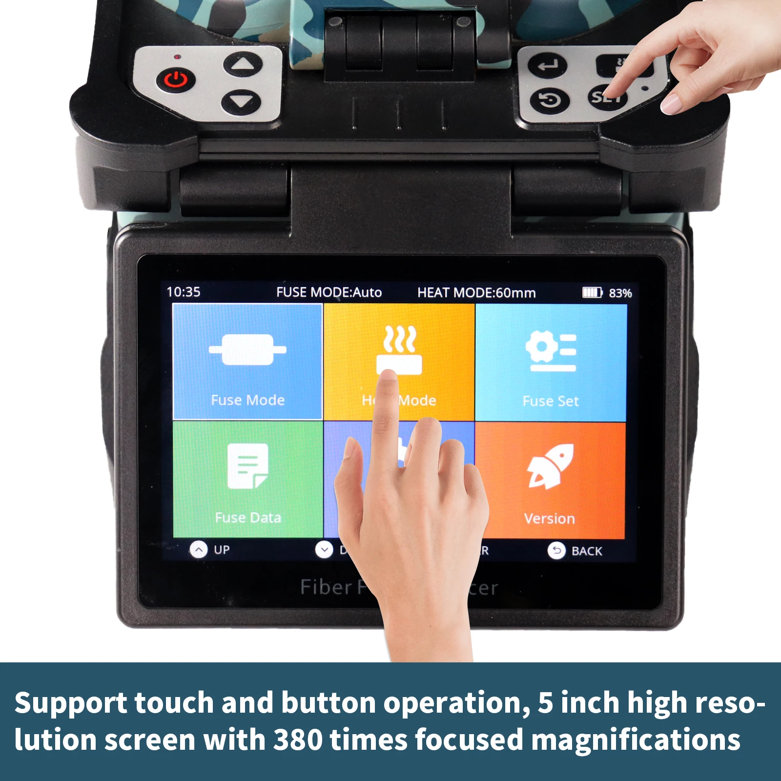 VAEYI FA-88S 6 Motor Core to Core Alignment Fusion Splicer Splicing Machine FTTX/FTTH High Precision Automatic Multi-language
