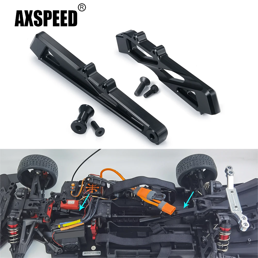 AXSPEED Aluminum Alloy Front Rear Steering Support Bracket Mount for 1:7 Felony 6S Street Bash All-road Muscle Car Upgrade Parts