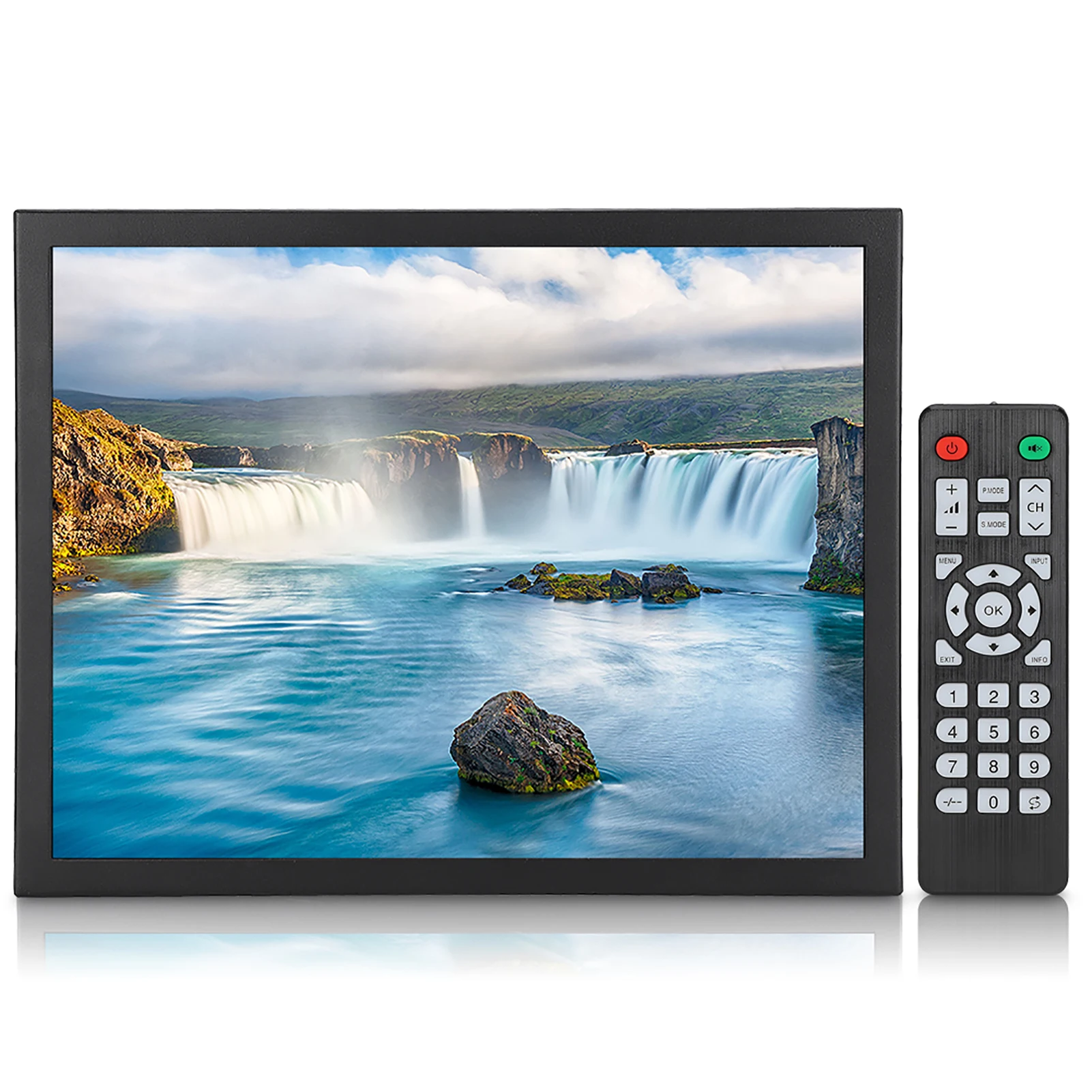 

15in Industrial TFT Monitor HD 1024x768 4:3 Display HDMI/VGA/AV/BNC/USB Embedded LCD Panel for Control System Machine