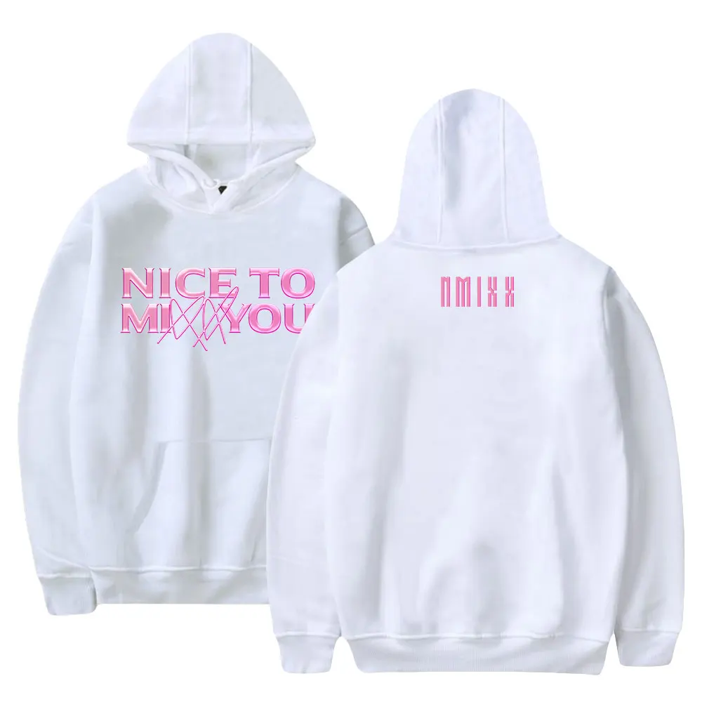 NMIXX Merch Showcase Tour Nice To Mixx You Hoodies Men Woman Casual Streetwear HipHop Clothes Sweatshirts