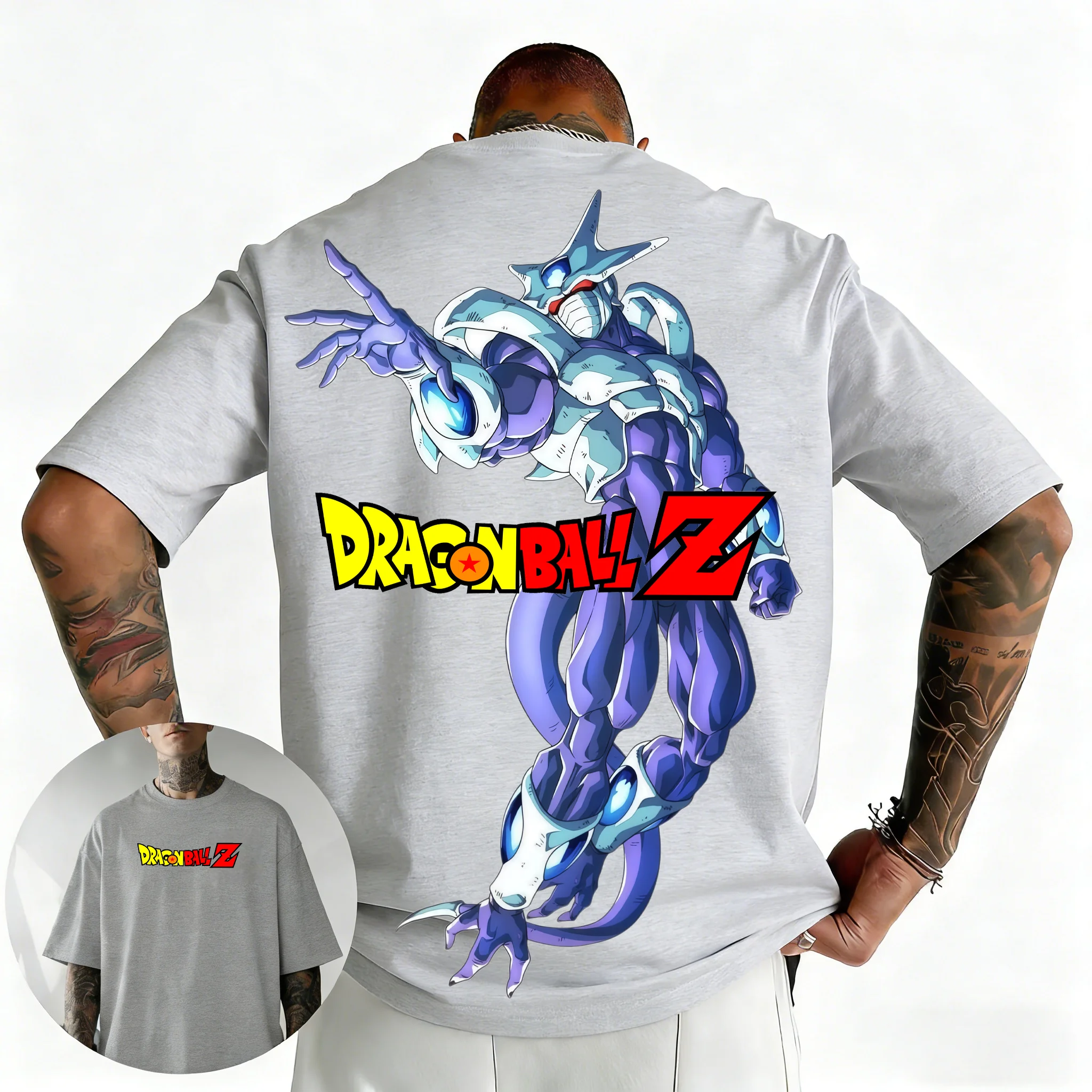 2026 New Summer Hot Anime Dragon Ball Cooler Frieza Brother Printed T-shirt Men's Women's Men's Top Sports T-shirt T-shirt