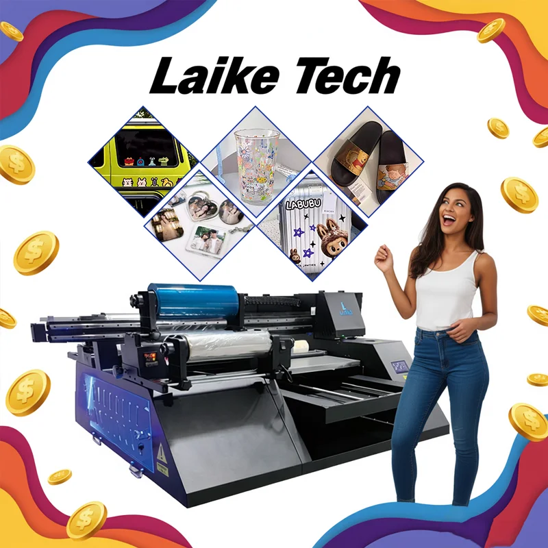 

A3 Size UV Xp600 DTF Printer with Automatic Laminator Flat Materials Film Transfer Uv Flatbed Printer