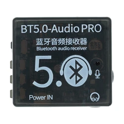 BT5.0 PRO Audio Module With Case MP3 Audio Decoder Board Lossless Car Audio Amplifier DIY Audio Decoder Board With Mic