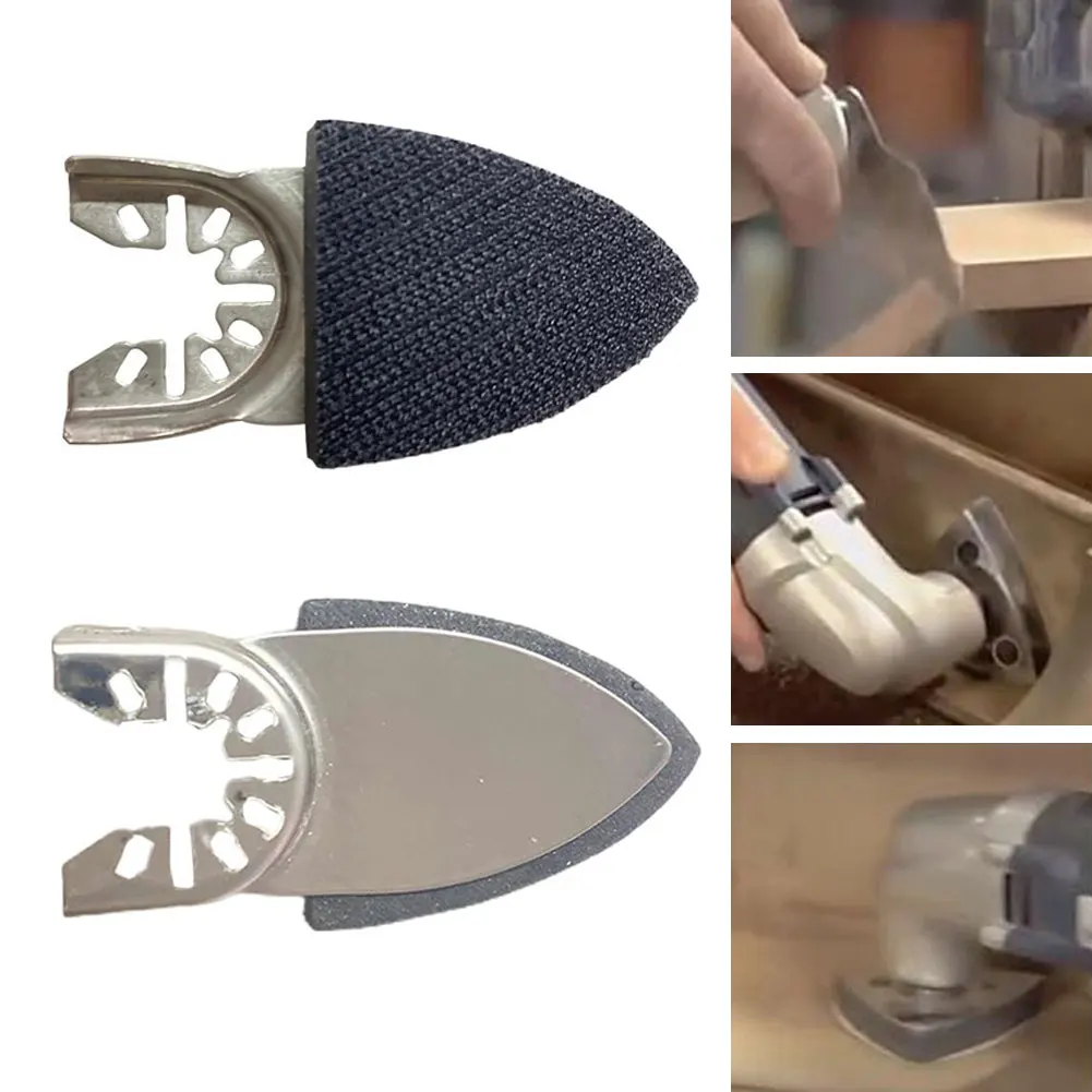 1/2Pcs Triangular Sand Disc 38x86mm Triangle Oscillating Tool Sandpaper Pad Sanding Disc Sanding Finger Pad Power Tool