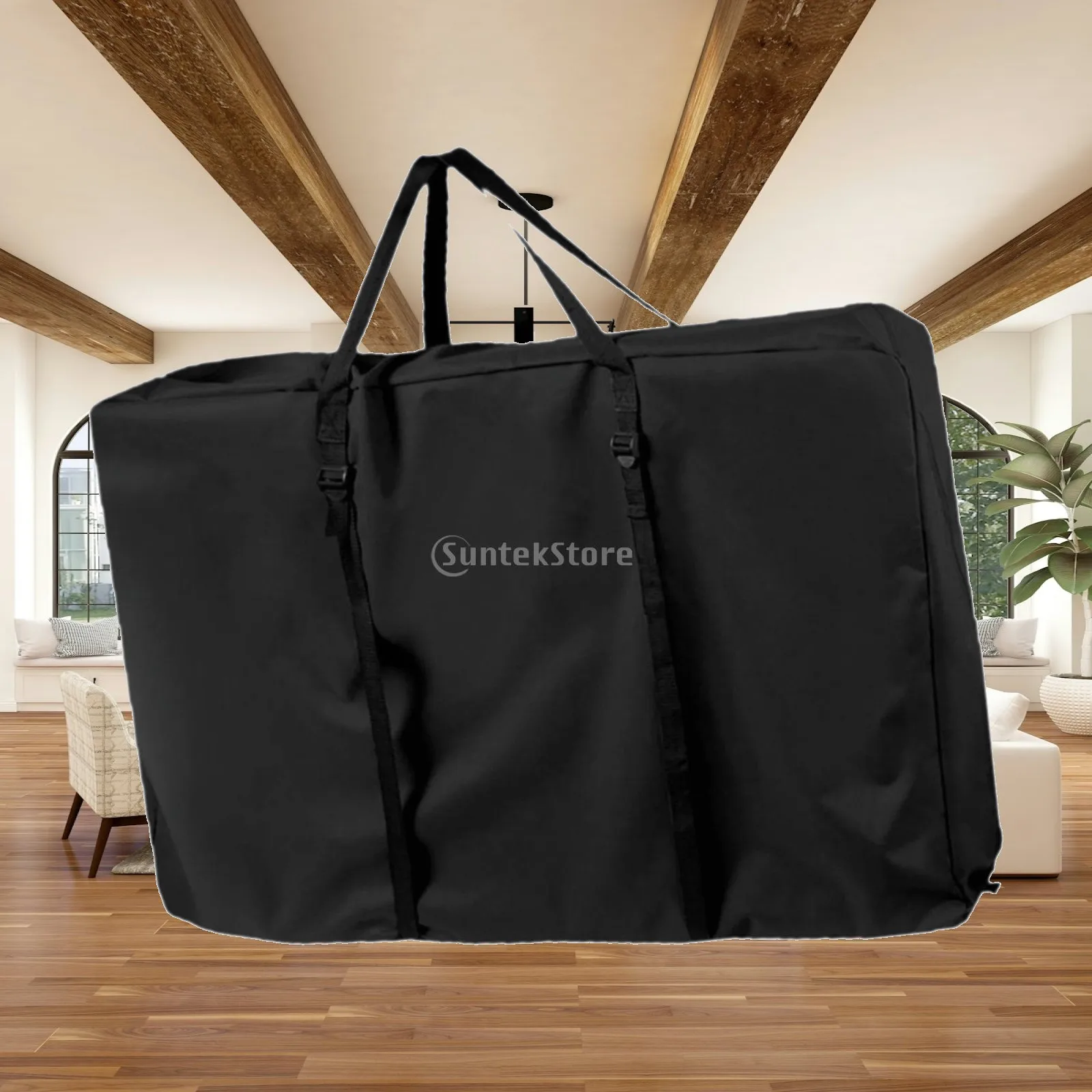Large Folding Chair Storage Bag Oxford Heavy Duty Portable Cover for Patio Garden Travel and Picnic Seats