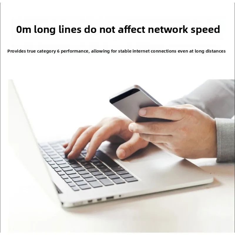 5M Grey Category 6 UTP Network Cable 8-Core Twisted Pair High-Speed Gigabit Finished Jump Cable for Fast Internet Connection