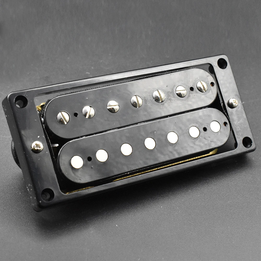 

7 String Electric Guitar Double Double Coil Pickup Black Frame 4 Wire
