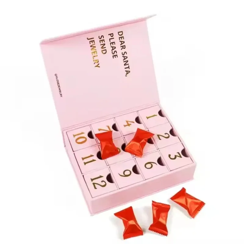 2025.Customized Eco-friendly Countdown Surprise Calendar Box Blind Magnetic Buckle Cosmetic Gift Box Packaging - Image 3