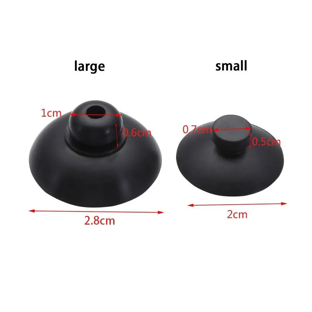 10 Stück Schwarze Aquarium-Saugnapfklammern, Pumpenhalter, Rohrfixierungswerkzeug, Luftpumpenhalter, Saugnapfklammer für Glasoberflächen – Detail 1