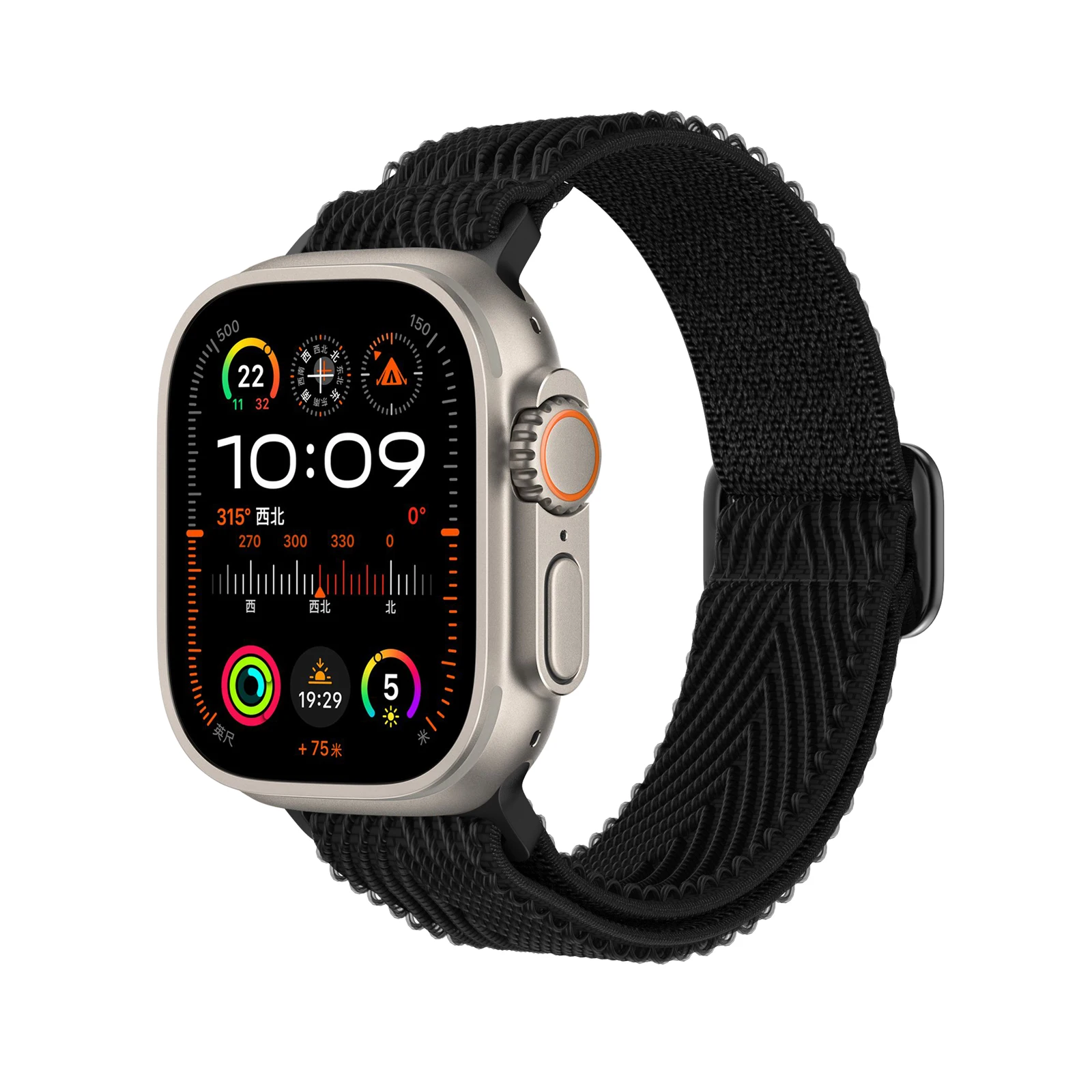 

Nylon Loop Strap for Apple Watch Series 11 10 9 8 7 SE Ultra, 38mm 40mm 41mm 42mm 44mm 45mm 46mm 49mm Comfortable Adjustable