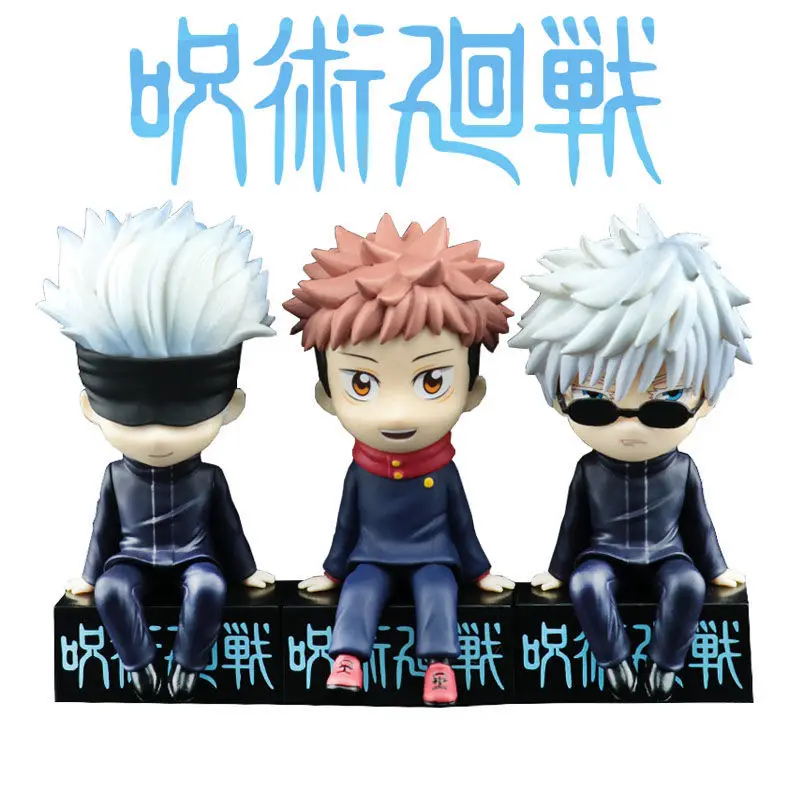 15cm Anime Jujutsu Kaisen Figure Itadori Yuji Gojo Satori Fushiguro Megumi Kugisaki Kawaii Toy PVC Model Action Figure Kid Gift