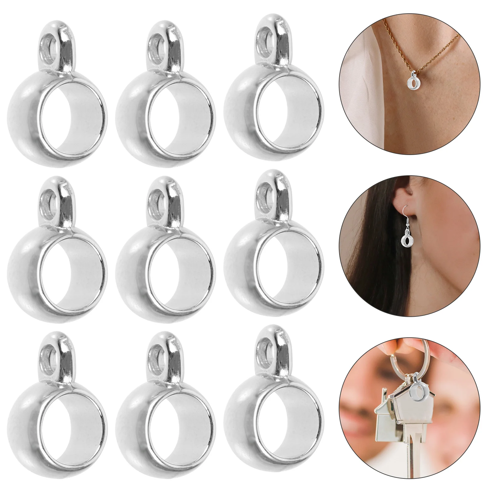 

100pcs Necklace Jewelry Dangler Beads Creative Pendant Accessories Hanging DIY Decorations Elegant Stylish Girls Gifts