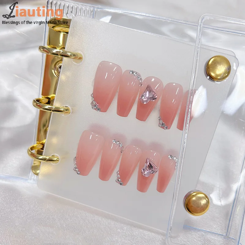 Nail Art Piece Storage Book Nail Tips Exhibition Photo Album Card Clip Display Board DIY Simple Album Book Manicure Collector